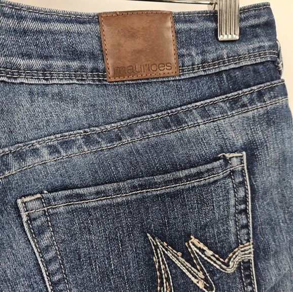 Maurices Straight Leg Blue Jeans Size 10 - Picture 4 of 10